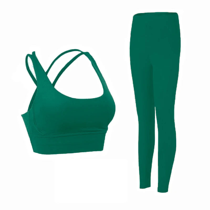 Two Piece Fitness Leggings and Top